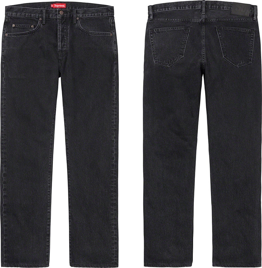 Stone Washed Black Slim Jean